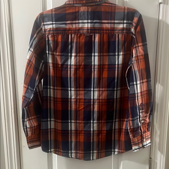 Urban Pipeline Blue and Orange Button Down Shirt - Picture 3 of 3